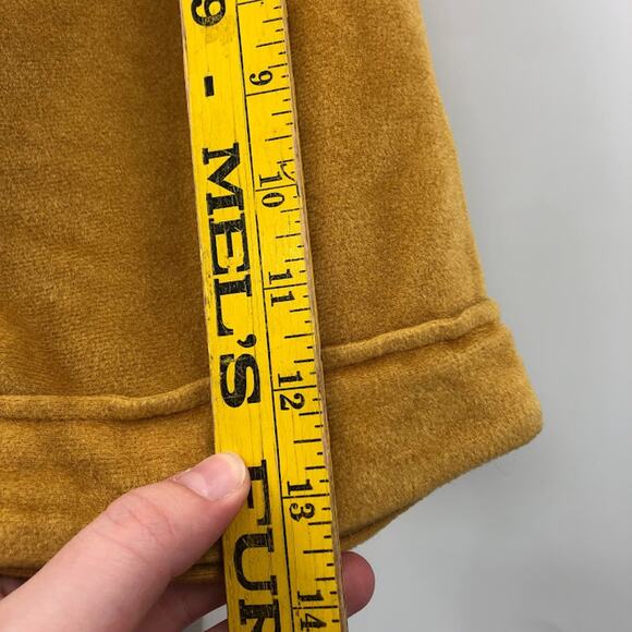 State Maine Vintage goldenrod jumpuit large Velveteen One Piece Wide lapel - Picture 12 of 16